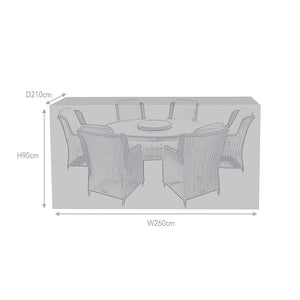 Supremo Cover for 6 Seat Oval or Rectangular Dining Set, 260cm x 210cm image 3