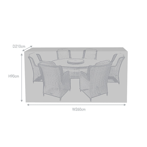 Supremo Cover for 6 Seat Oval or Rectangular Dining Set, 260cm x 210cm image 3