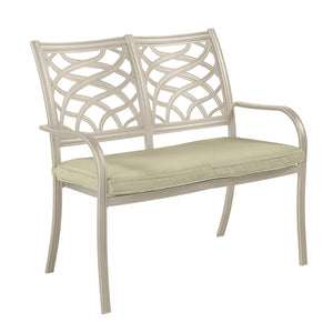 Hartman Buxton High Back Bench in Maize with Wheatgrass Cushion image 3
