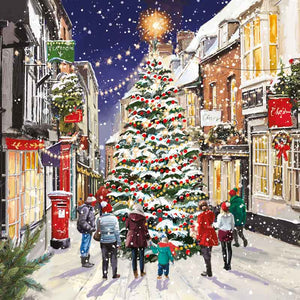 Ling Design Small Deluxe Cards - Festive Town Scenes (Pack of 12) image 1