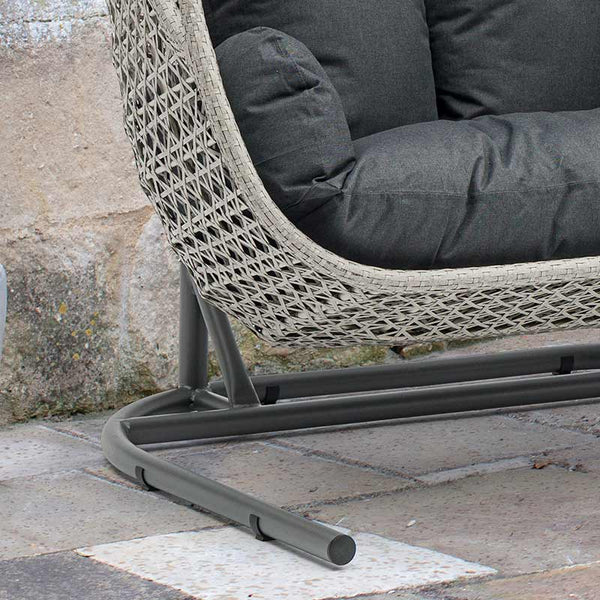 Bramblecrest Wentworth Triple Hanging Cocoon in Pewter Rattan image 2