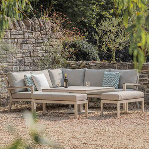 Bramblecrest Zurich Corner Sofa Modular Set in Mocha with Height Adjustable Square Table image 1