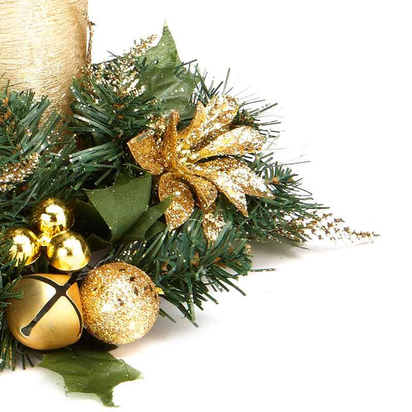 Premier Glitter Poinsettia Candle Ring (Assorted Designs) image 2