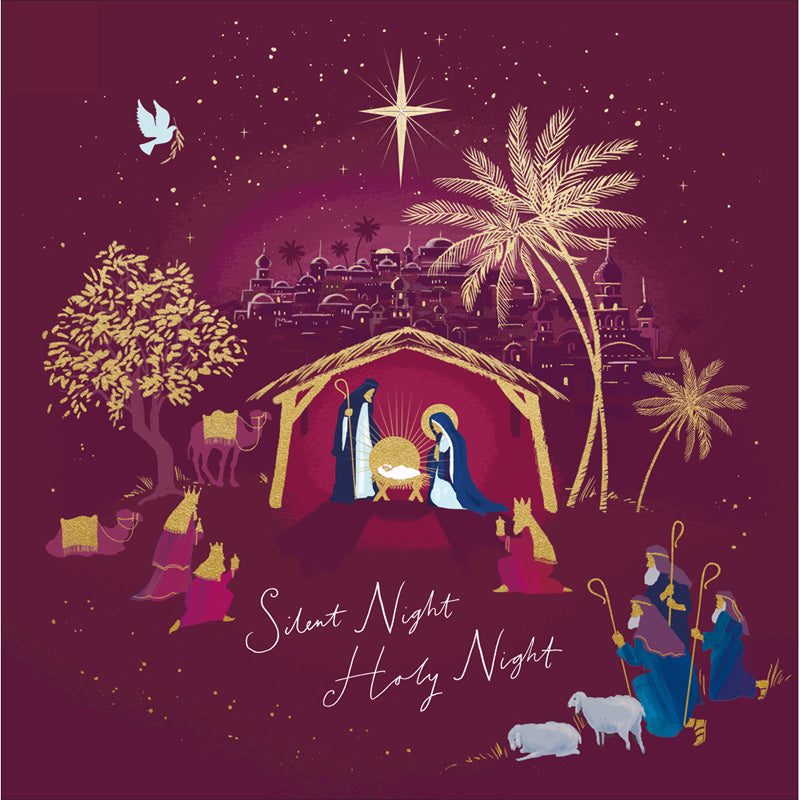 Woodmansterne Nativity Scene Christmas Card image 0