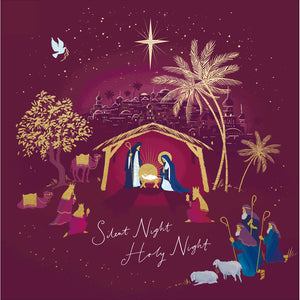 Woodmansterne Nativity Scene Christmas Card image 0