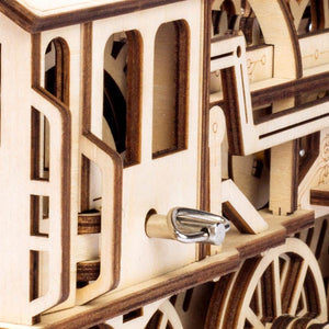 Robotime Mechanical Gear Locomotive 3D Wooden Puzzle image 3