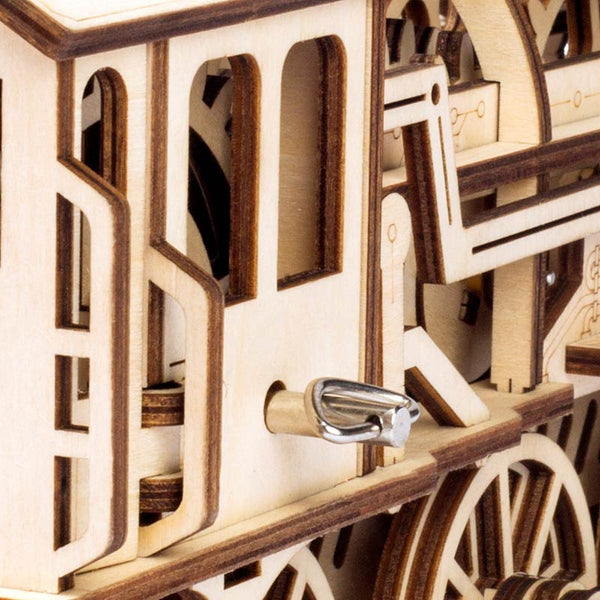 Robotime Mechanical Gear Locomotive 3D Wooden Puzzle image 3