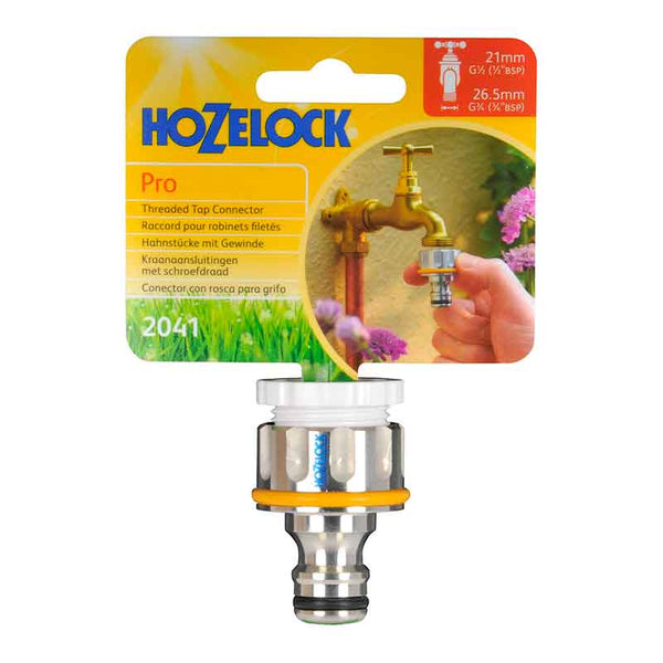 Hozelock Pro Threaded Tap Connector (fits 1/2” & 3/4” taps) image 0