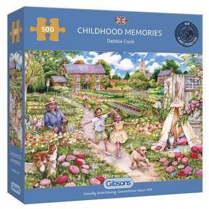 Gibsons Childhood Memories 500 Piece Jigsaw Puzzle image 1