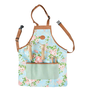 Esschert Design Rose Print Jute Gardening Apron