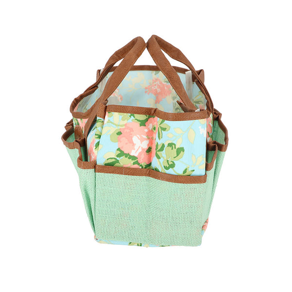 Esschert Design Rose Print Jute Gardening Tool Bag