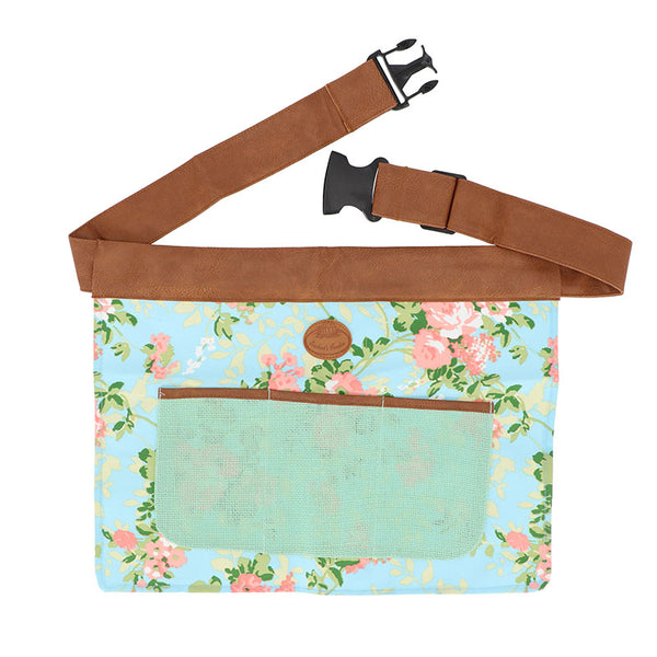 Esschert Design Rose Print Jute Gardening Tool Belt