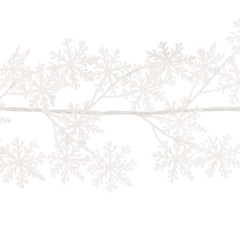 Floralsilk Glitter Snowflake Garland image 0