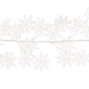 Floralsilk Glitter Snowflake Garland image 0