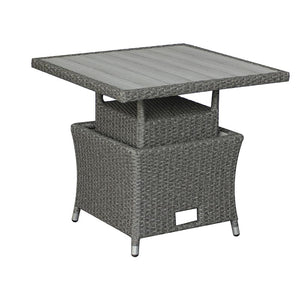 Bramblecrest Tetbury Mini Corner Sofa Set in Pewter with Dual Height Table &amp; 2 Stools image 2