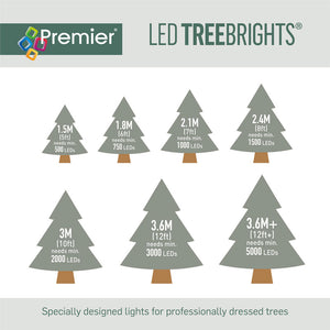 Premier 1000 Multi-Action LED TREEBRIGHTS with Timer - White (Clear Cable) image 7