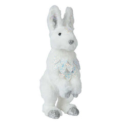 Decoris White Rabbit with Glitter image 0