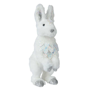 Decoris White Rabbit with Glitter image 0