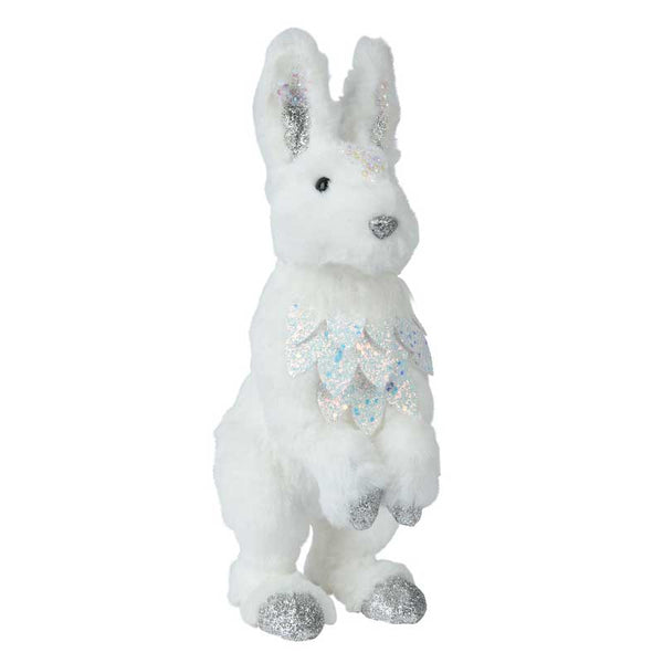 Decoris White Rabbit with Glitter image 0