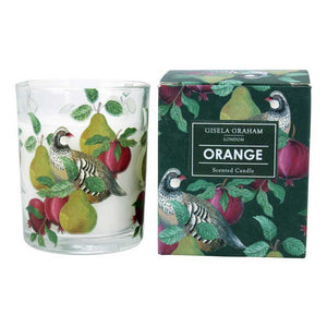 Gisela Graham Small Orange Candle image 0