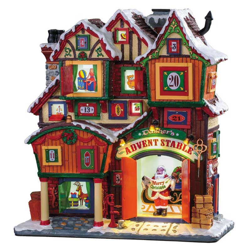 Lemax Dasher's Advent Stable image 0