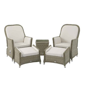 Bramblecrest Monte Carlo 2 Seat Recliner Set in Prairie Rattan image 6