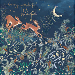 Woodmansterne Celebration Wife Christmas Card image 0