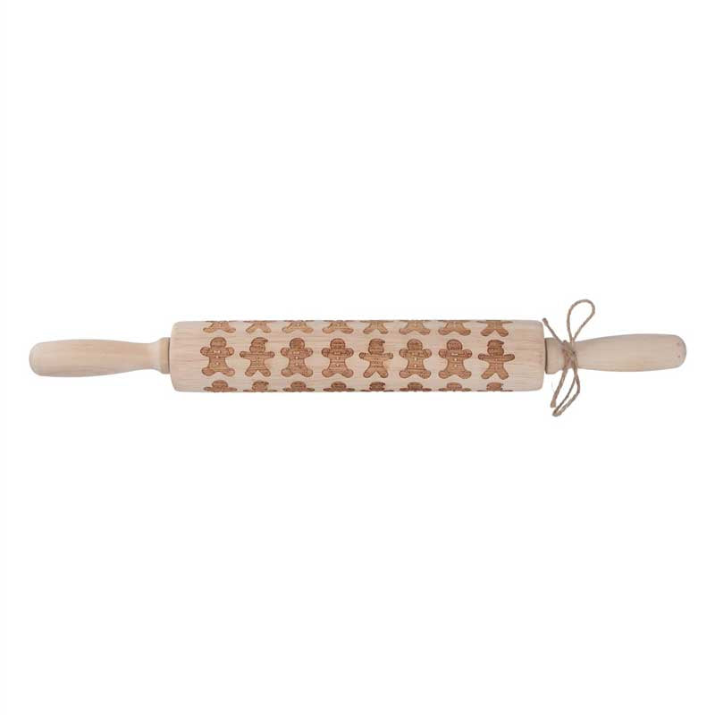 Gisela Graham Gingerbread Men Rolling Pin image 0