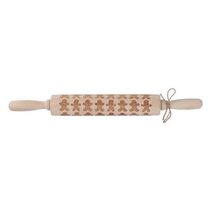 Gisela Graham Gingerbread Men Rolling Pin image 0