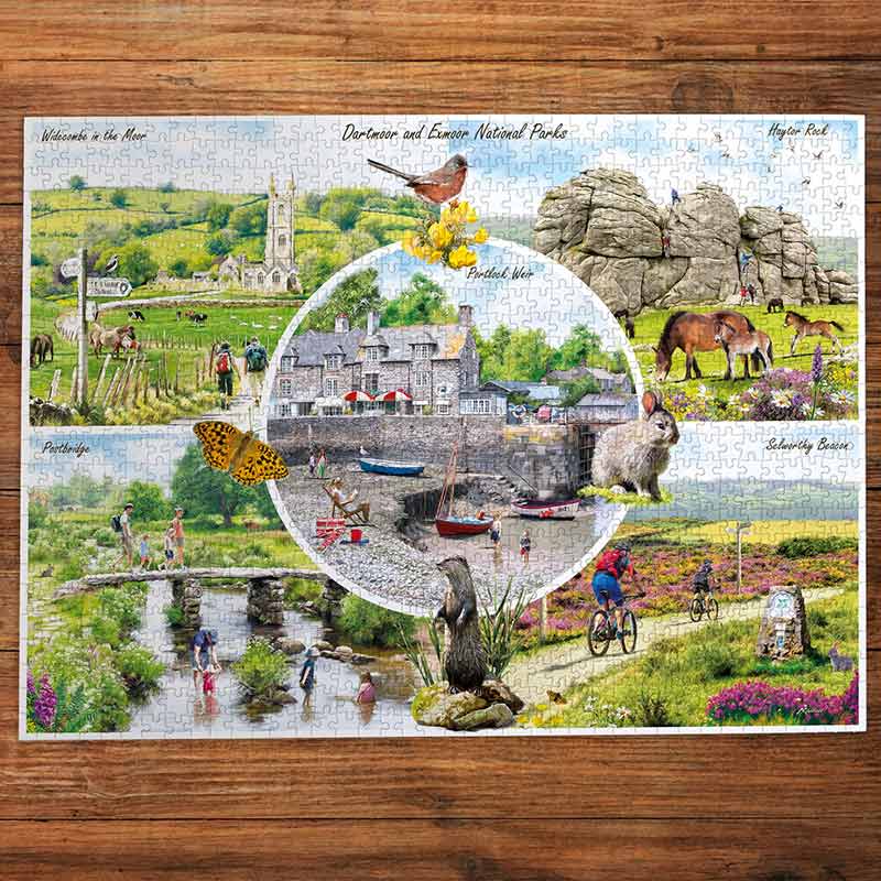 Gibsons Dartmoor & Exmoor 1000 Piece Puzzle image 0