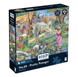 House of Puzzles No.29 Pretty Potager 1000 Piece Puzzle image 1