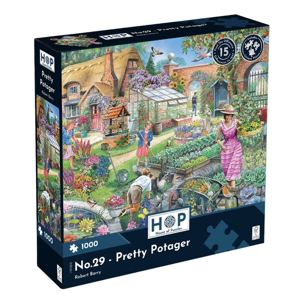House of Puzzles No.29 Pretty Potager 1000 Piece Puzzle image 1