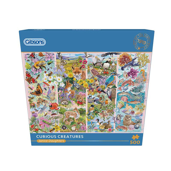 Gibsons Curious Creatures 500 Piece Jigsaw Puzzle image 2
