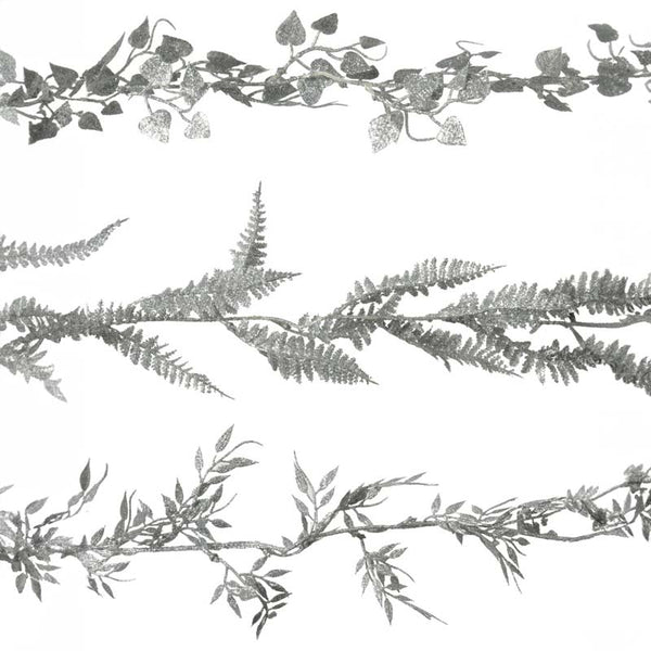Everlands Silver Glitter Garland (Assorted Designs) image 0
