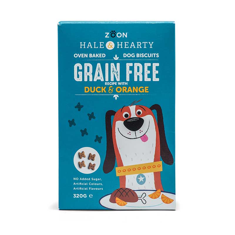 Zoon Hale & Hearty Duck & Orange dog biscuits image 0