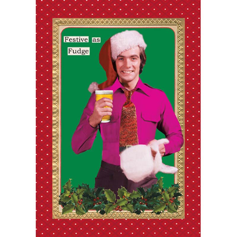 Woodmansterne Festive as Fudge Christmas Card image 0