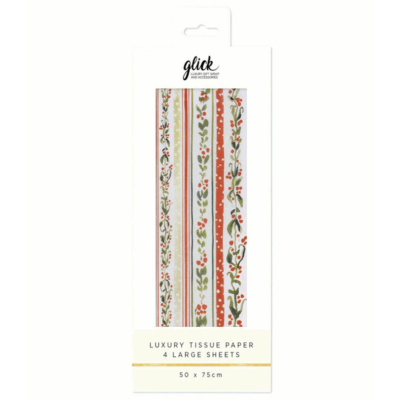 Glick Linear Vines Luxury Tissue Paper (Pack of 4) image 0