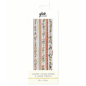 Glick Linear Vines Luxury Tissue Paper (Pack of 4) image 0