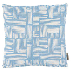 Bramblecrest Square Scatter Cushion, 45 x 45cm - Sky Blue Wicker image 0