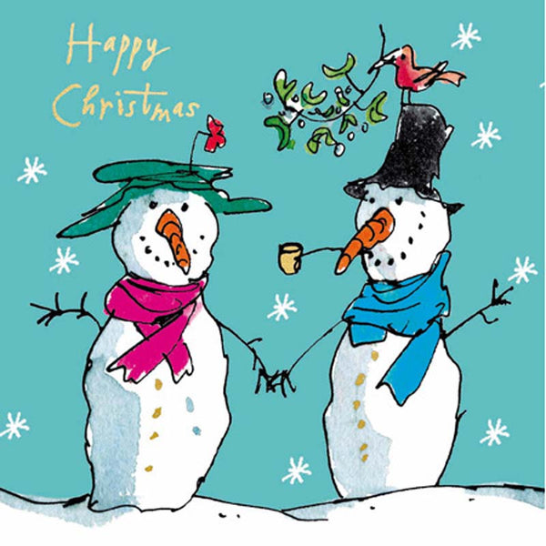 Woodmansterne Snowmen Christmas Card image 0