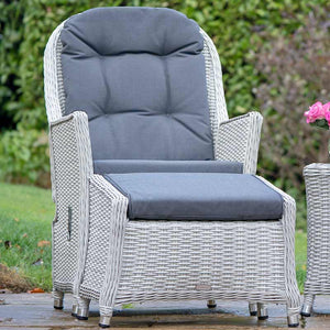 Bramblecrest Monterey 2 Seat Recliner Set in Dove Grey Rattan image 4