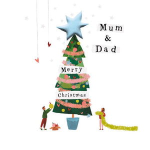 Woodmansterne Mum & Dad Christmas Card image 0