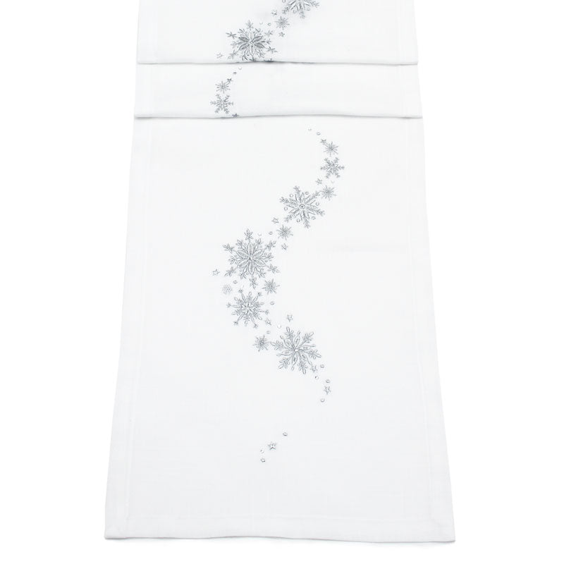Peggy Wilkins Snow Flowers Table Runner image 0