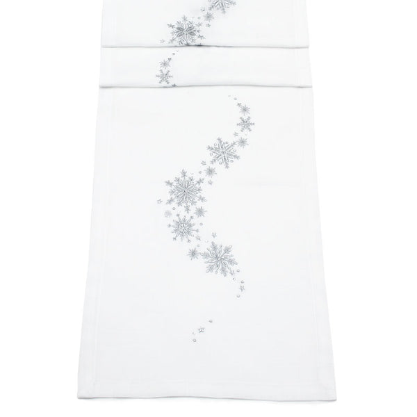 Peggy Wilkins Snow Flowers Table Runner image 0
