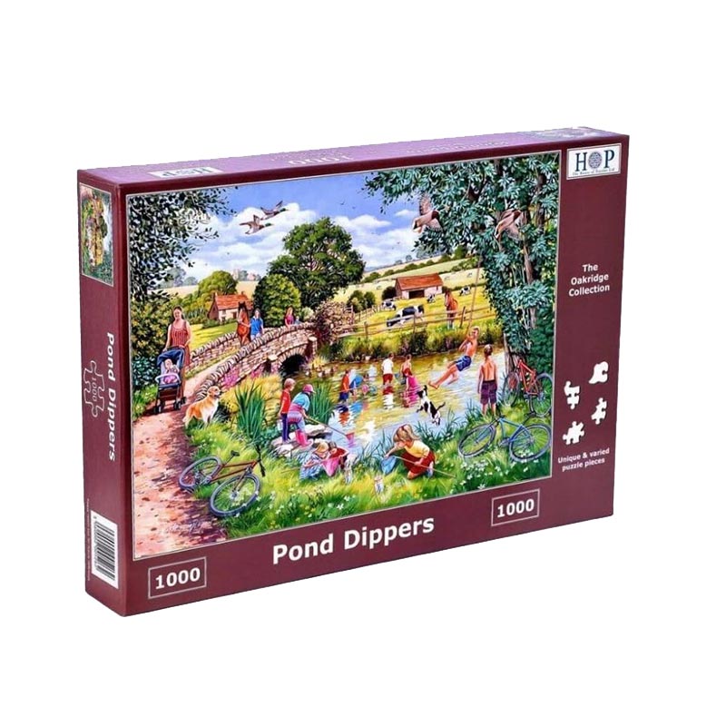 House Of Puzzles Pond Dippers 1000 Piece Jigsaw Puzzle image 0