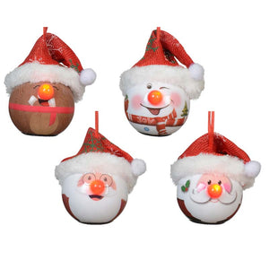 Decoris Battery-Operated Flashing Nose Bauble (Assorted Designs) image 0