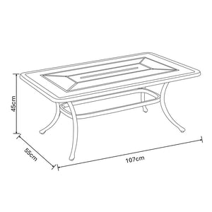 Hartman Amalfi Rectangular Coffee Table in Bronze image 5