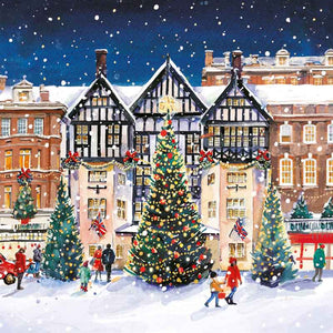 Ling Design Small Deluxe Cards - Festive Town Scenes (Pack of 12) image 0