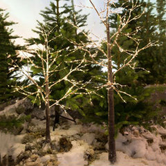 Lumineo Pre-Lit Snowy Twig Tree image 0