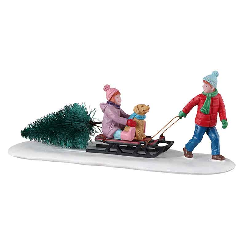 Lemax Bringing Home Our Tree image 0